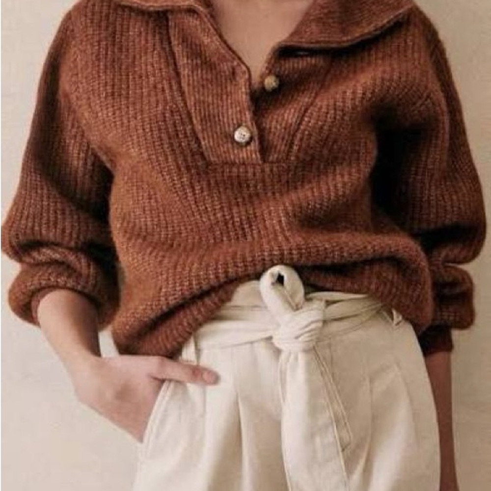 Sezane Mickey Jumper - Hazelnut (Small)